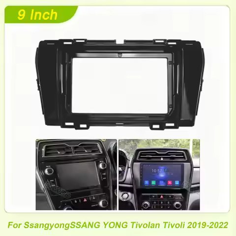 For SsangYong Tivoli 2019-2022 Android Car Radio Fascia Dash Frame with Cable