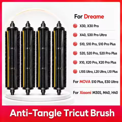 TriCut Brush For Dreame X20 Pro/X30 Pro/X40 Ultra/L10S Pro Ultra/L20 Ultra/S10/S20 Pro/L10s Pro Gen2