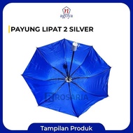 Nagoya Silver 2-Fold Umbrella Plain Manual Umbrella