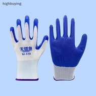 【HBSG】 1pairs Winter Warm Tire Rubber Wear-resistant Anti-slip Labor Protection Gloves Nitrile Gloves Construction Gardening Gloves Hot