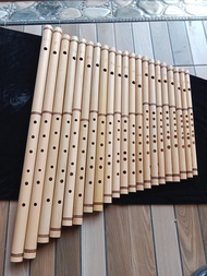suling bambu 1 set suling dangdut isi 21 biji 21 nada