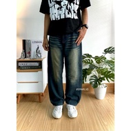 Wisker Vintage Men's Baggy Jeans Seluar Jeans Lelaki Baggy Jeans Men