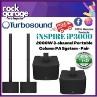Turbosound iNSPIRE iP3000 2000W 3-channel Portable Column PA System - Each / Pair ( iP-3000 / iP 3000 )