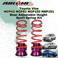 Toyota Vios NCP42 NCP93 NCP150 NSP151 Rear Coil Spring Adjustable Kit Adjust Springs Height *KL Ship