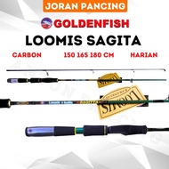 Joran Pancing Goldenfish Loomis & Franklin Sagita 150165180 Carbon HollowRingan & Nyaman Untuk Kolam