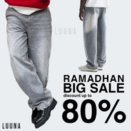 Luunashop Bershka Men's Faded Skater Jeans Grey