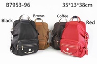 Tas fashion 60321 wanita ransel JUNFA 3 in 1 bisa ransel , slempang , jinjing bahan kanvas tebal imp