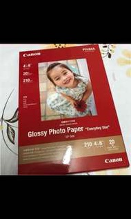Canon 佳能 相紙  光面 pixma glossy photo paper 4x6 吋 HK$ 50 (^-^)
