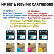 ORIGINAL HP 937 / 937e Black Cyan Magenta Yellow lnk Cartridge for HP OfficeJet Pro 9110, 9120, 9130