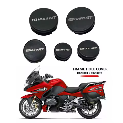 5PCS For BMW R1200RT R1250RT Frame Hole Cover Caps Plug Decorative Frame Cap Set R1200 RT R 1250RT 2