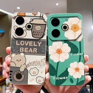 Casing For Tecno Pova 6 Neo Case Camera Protection Popular Flowers High Quality Soft Silicone Back C