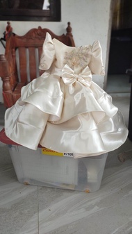 Filipiniana dress/gown 2 layers for 1-2 yrs old (please send us ur measurements)