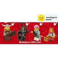 Lego 8831 Collectible Minifigures Series 7 - Viking Woman Evil Knight Rocker Girl Grandma Visitor Mi