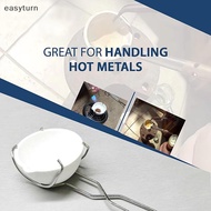 [Eas] 25.5CM Stainless Steel Crucible Tong Crucible Clamp Crucible Pliers White Gold Bowl Melting Go