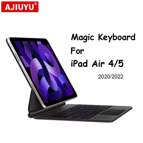 Magic Keyboard For iPad Air 4 5 10.9" 2022 2020 Air4 Air5 Case Keyboard Arabic Spanish Portuguese He