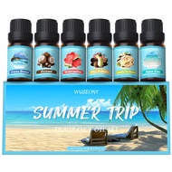 WUSEONY Summer Fragrance Oils Set, Premium Essential Oils for Diffuser, Natural Aromatherapy Oils fo