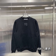 Alexander/Wang 2024 Phụ Nữ Chất Lượng Cao Aw mùa thu và mùa đông chữ cái mới Logo Bọt Áo len in hình