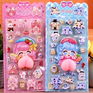 Soft Cute Squishy Stress Relief Stickers Kids Cartoon Design For Sensory Play A7z0
