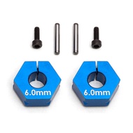AE71034 Team Assocated FT Clamping Wheel Hexes, 6.0 mm
