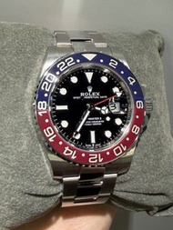 25年98新 Rolex Gmt Master ii 126710blro pepsi 板帶 百事 勞力士