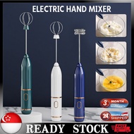 🇸🇬 [In Stock]Electric Handheld Portable Whisk Egg Beater Rechargeable  Milk Frother Raya Baking Tool