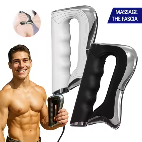 Electric Fascia Guasha Massager EMS Scraping Microcurrent Vibration Compress Muscle Relaxation Body 