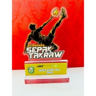 Plak Acrylic Sepak Takraw | Plak Kejohanan Takraw Custom Printing | Hadiah Juara | Admin GTi Design