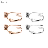 Oathnic 2 Pieces set Earring Clip Backs Clip-on Earring Converter Components Findings