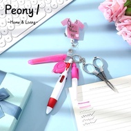 PEONY1 Nurse Pen Pack, Lanyard Portable Nurse Badge Set, Retractable Keychain Nurse Badge Clip