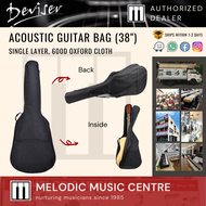 Deviser 600D 38” Acoustic Guitar Gig Bag Bagpack Soft Case for Acoustic and Classical Guitar (38 Inch Acoustic Guitar Bag)