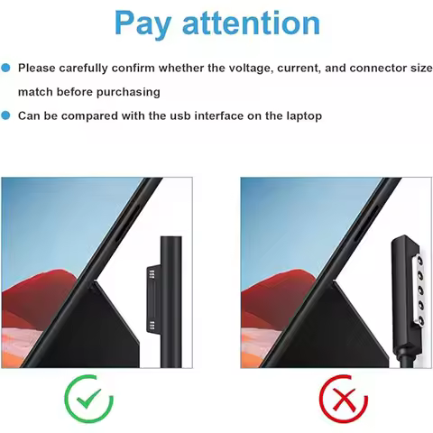 102W Power Supply for Microsoft Surface Book 2,Surface Laptop Surface Pro X Pro 7 Pro 6 Pro 5 Surfac