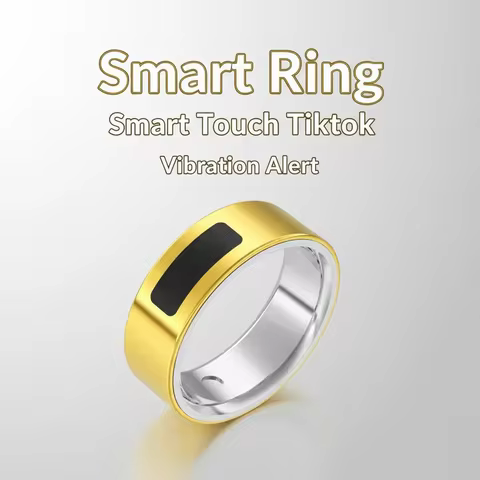 QINO K23 Smart Ring Vibration Reminder,Inside and Out Steel, Silent Alerts, Health Tracking, Smart T