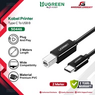 UGREEN 50446 Type C to USB 2.0B Type B Female Printer Cable 2M 2 Meter Cable Print Scanner Scanner