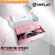 ✁☫❏Inplay Stx540 4In1 Rgb Combo Gaming Keyboard Mouse Headset Set Typewriter Design Backlit Wired