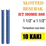 Besi angle rak lubang 10 kaki slotted angle bar 10 feet