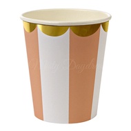 Stripe Cups (Set Of 8) – Orange