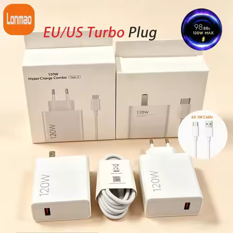 For Xiaomi 120W EU US Original Turbo Fast Charger USB Adapter For Xiaomi 15 14 13 12 POCO X7 X8 F7 F