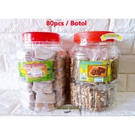 Kacang Tumbuk / Kacang Gula Bipang 80pcs / Botol