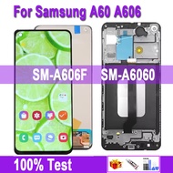 6.3 "จอ LCD สำหรับ Samsung Galaxy A60 A60 M40 A606การเปลี่ยนชิ้นส่วนจอสัมผัสแอลซีดีของเครื่องแปลงดิจ