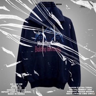 Blue hoodie/Korean hoodie/oversize hoodie/blue sweater/Korean style/ graphic sweater hoodie/ graphic