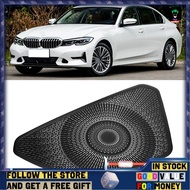 Sinhopsa Aluminum Alloy Black Dashboard Speaker Cover Trim Enhances Interior Styling for 3 Series G2