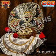 [ New ] Barongan Telon Vip Size 22 Full Wood Barongan Caplokan Kayu Golden White