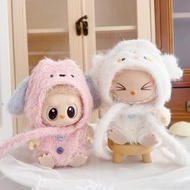 10cm Cotton Doll Clothes Cute Animal Hat Doll Doll Clothes Headgear Overalls Labu Cloth Toy Dress Up