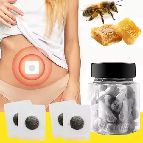 30PCS Belly Body Shaping Pill and 30PCS Mugwort Navel Sticker Lymphatic Patches Improve Stomach for