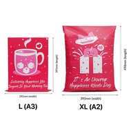 EASY PARCEL L / XL / PGEON L PLASTIC FLYERS / WHITE A5 / A4 SIZE PLASTIC FLYERS / EASY PARCEL TRANSP