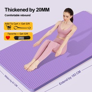 Mat Yoga Premium NBR 15/20MM | EXTRA TEBAL 2X | Anti Gelincir Super | Untuk Home Gym & Senaman Kelua