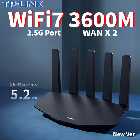 TP-LINK WiFi7 BE3600 Router 2.5G Gigabit Ethernet Port Home High Speed Internet Connection 2 WAN Por