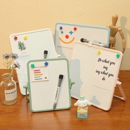 Funi Double-Sided Desktop Small Whiteboard Magnetic Drawing Board Family Message Board Vertical Whit