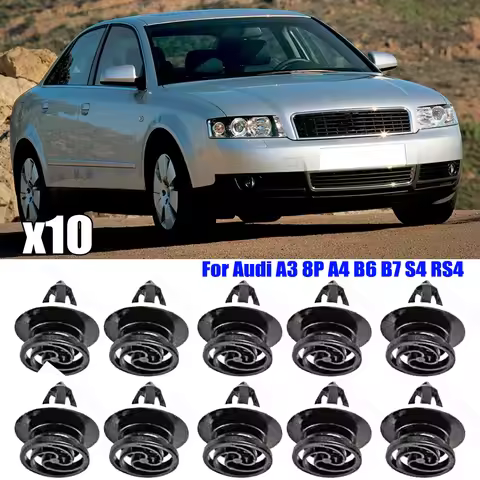 10Pcs Interior Door Card Fastener Trim Panel Clip Fixing Rivet For VW Audi A3 8P1 8PA A4 8E2 8E5 8EC