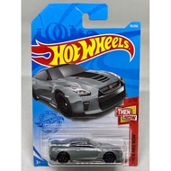 Hot Wheels 17 NISSAN GT-R R35 Metallic Grey Skyline GTR Racing Sports 64 Diecast Car Matchbox Collec